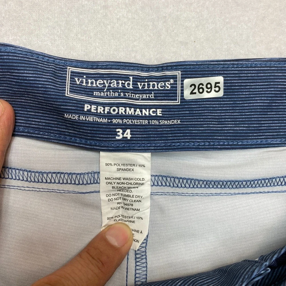 Vineyard Vines Board Shorts Mens 34 Blue Marthas Vineyard Swimwear